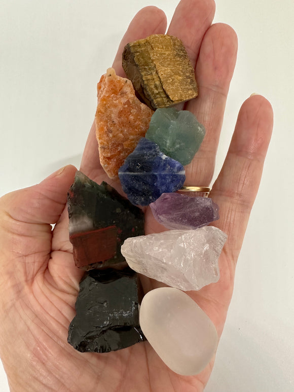 Chakra Set - Raw Crystals (5)