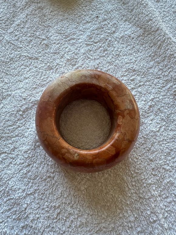 Small Marble Porthole or Portal - Brown