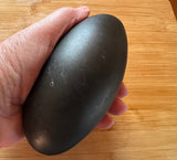 Black Shiva Lingham Altar Stone Extra Large  or as a pillow stone if used with a pair a Hand Stones