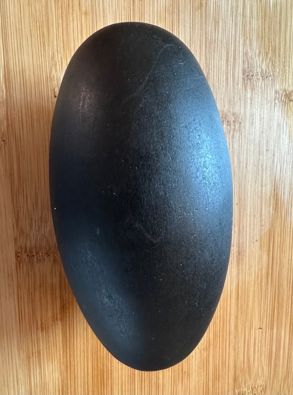 Black Shiva Lingham Altar Stone Extra Large  or as a pillow stone if used with a pair a Hand Stones